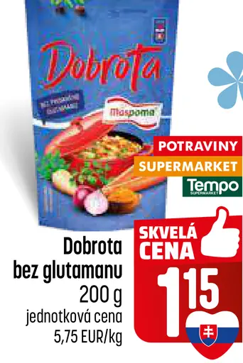 Dobrota bez glutamanu mrazená zeleninová zmes