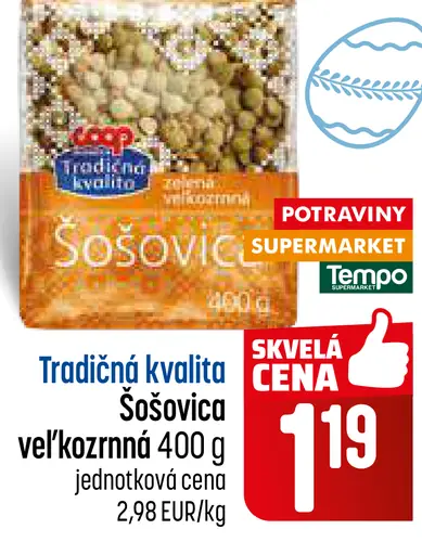 Coop Tradičná kvalita Šošovica veľkozrnná