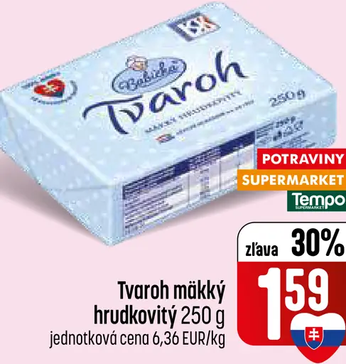 Coop Jednota Tvaroh mäkký hrudkovitý