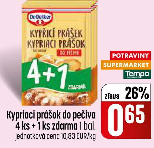 Dr. Oetker kypriaci prášok do pečiva