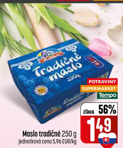 Coop Jednota Tradičné maslo