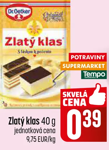 Dr. Oetker Zlatý klas škrobový prášok