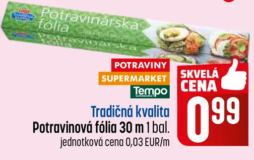 Potravinárska fólia