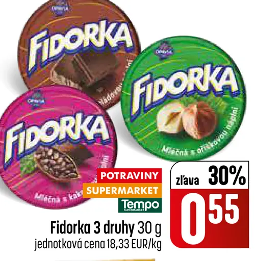 Fidorka čokoládová pochúťka