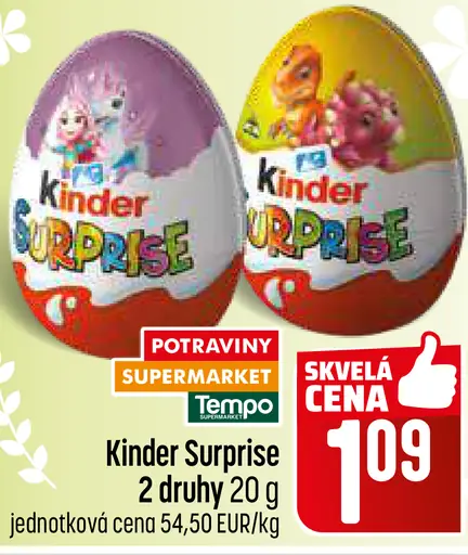 Kinder Surprise čokoládové vajíčko