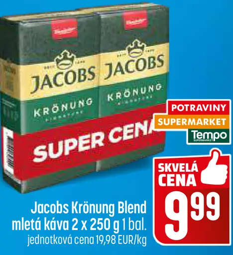 Jacobs Krönung Blend mletá káva
