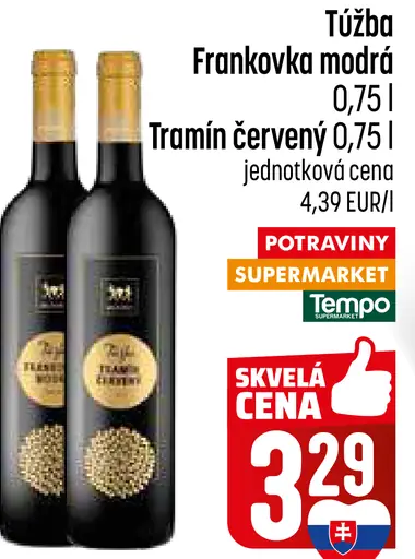 Tužba Frankovka modrá víno