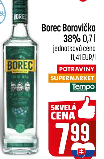 Borec borovička 38 %