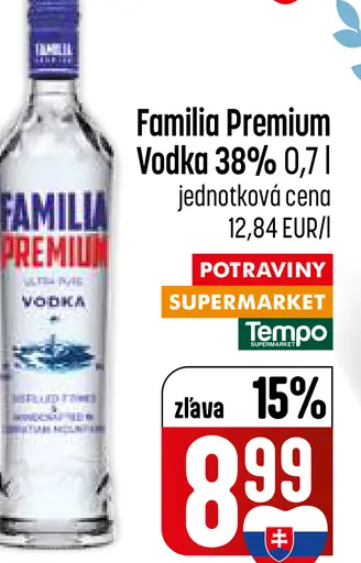 Familia Premium vodka 38%