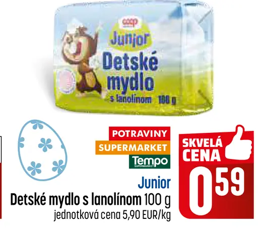 Junior Detské mydlo s lanolínom