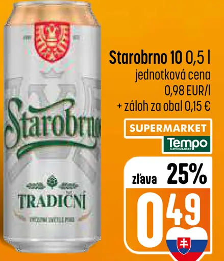 Starobrno plechovka
