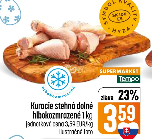 Kuracie stehná dolné hlboko mrazené