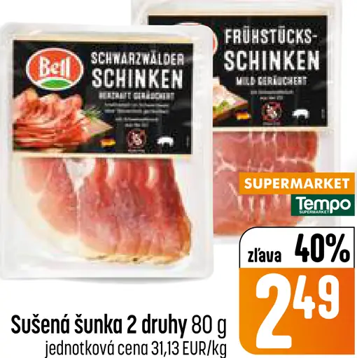 Belf Schwarzwälder Schinken sušená šunka