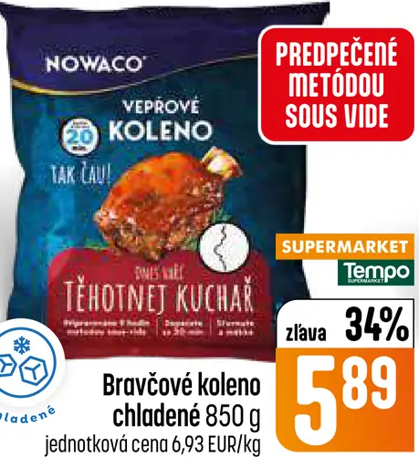 Bravčové koleno chladené