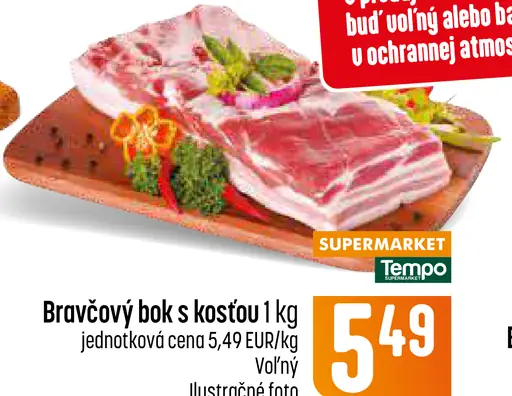 Bravčový bok s kosťou