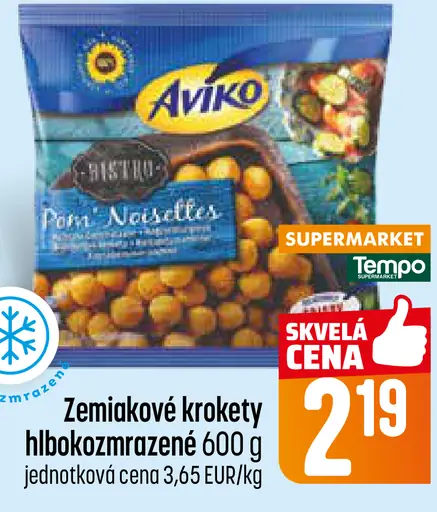 Zemiakové krokety hlboko zmrazené