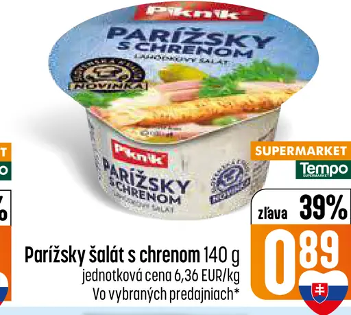 Parížsky šalát s chrenom