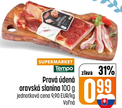 Pravá údená oravská slanina