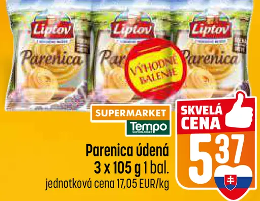 Liptov Parenica údená syr