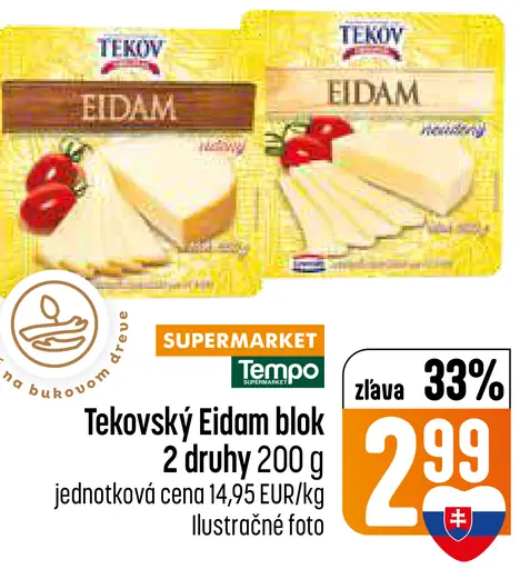 Tekovský Eidam blok syr
