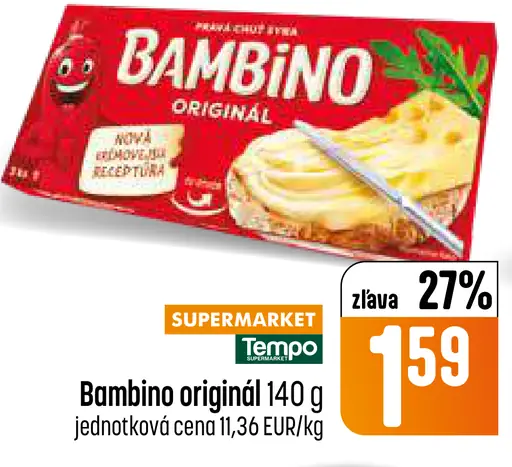 Bambino tavený syr originál