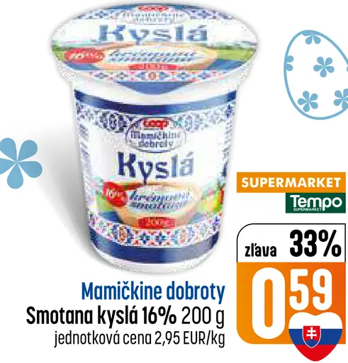 Mamíčkine dobroty smotana kyslá