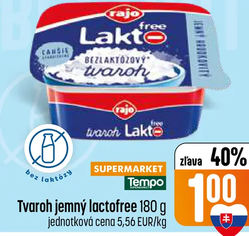 Tami Laktofree tvaroh jemný bezlaktózový