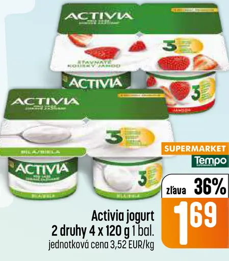 Activia Jogurt rôzne druhy