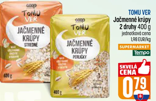 Tomu Ver jačmenné krúpy stredné