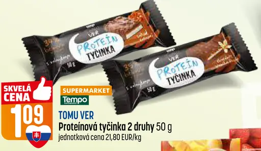 Tomu Ver proteínová tyčinka rôzne druhy