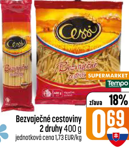 Cesso bezvaječné cestoviny