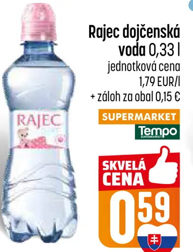 Rajec dojčenská voda