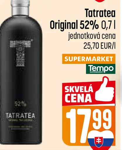 Tatratea Original čajový likér 52%