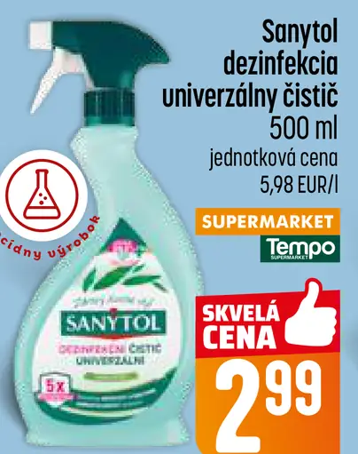 Sanytol dezinfekcia univerzálny čistič