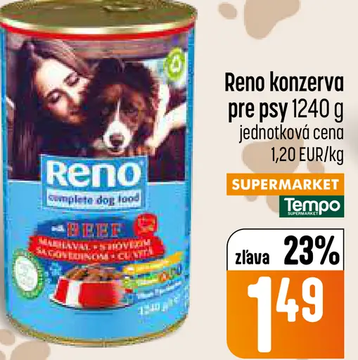 Reno konzerva pre psy