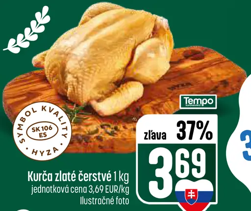 Kurča žlté čerstvé