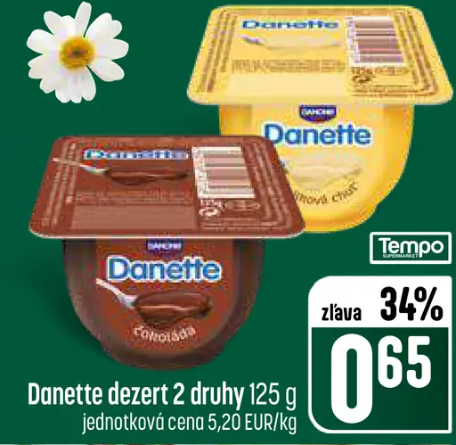 Danette dezert 2 druhy