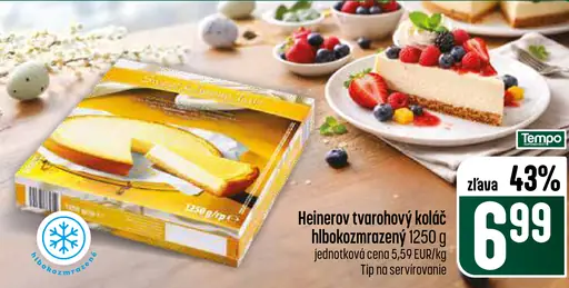 Heinerov tvarohový koláč hlboko zmrazený