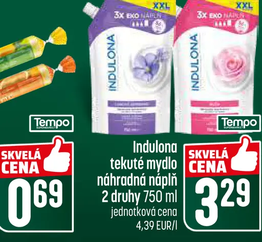 Indulona tekuté mydlo náplň