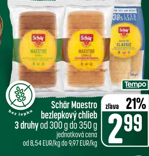 Schär Maestro bezlepkový chlieb