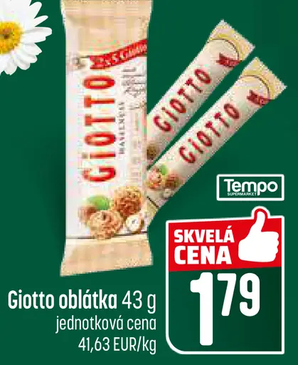 Giotto oblátka s krémovou náplňou