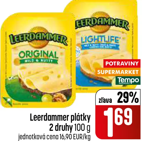 Leerdammer plátky syr