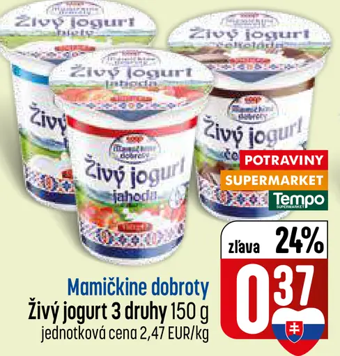 Mamičkina dobroty Živý jogurt 3 druhy