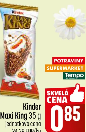 Kinder Maxi King chladený krémový dezert