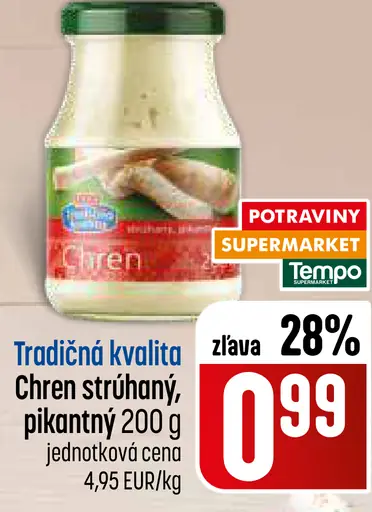 Chren strúhaný pikantný