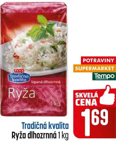 Tradičná kvalita Ryža dlhozrnná