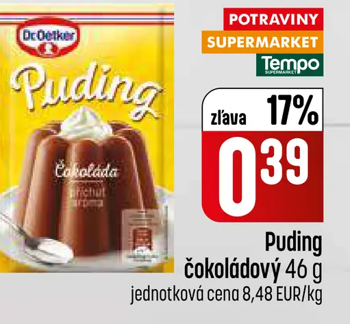 Puding čokoládový