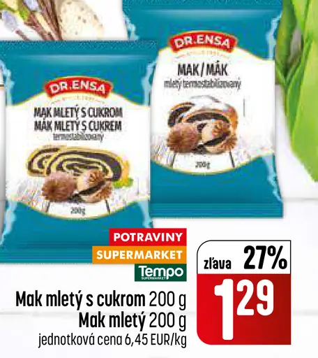 Mak mletý s práškovým cukrom