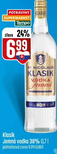 Klasik Vodka Jemná 38%