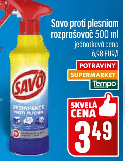 Savo proti plesniam rozprašovač